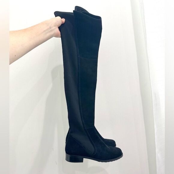 Stuart Weitzman 5050 BOOT over knee boot in black suede - Picture 6 of 8